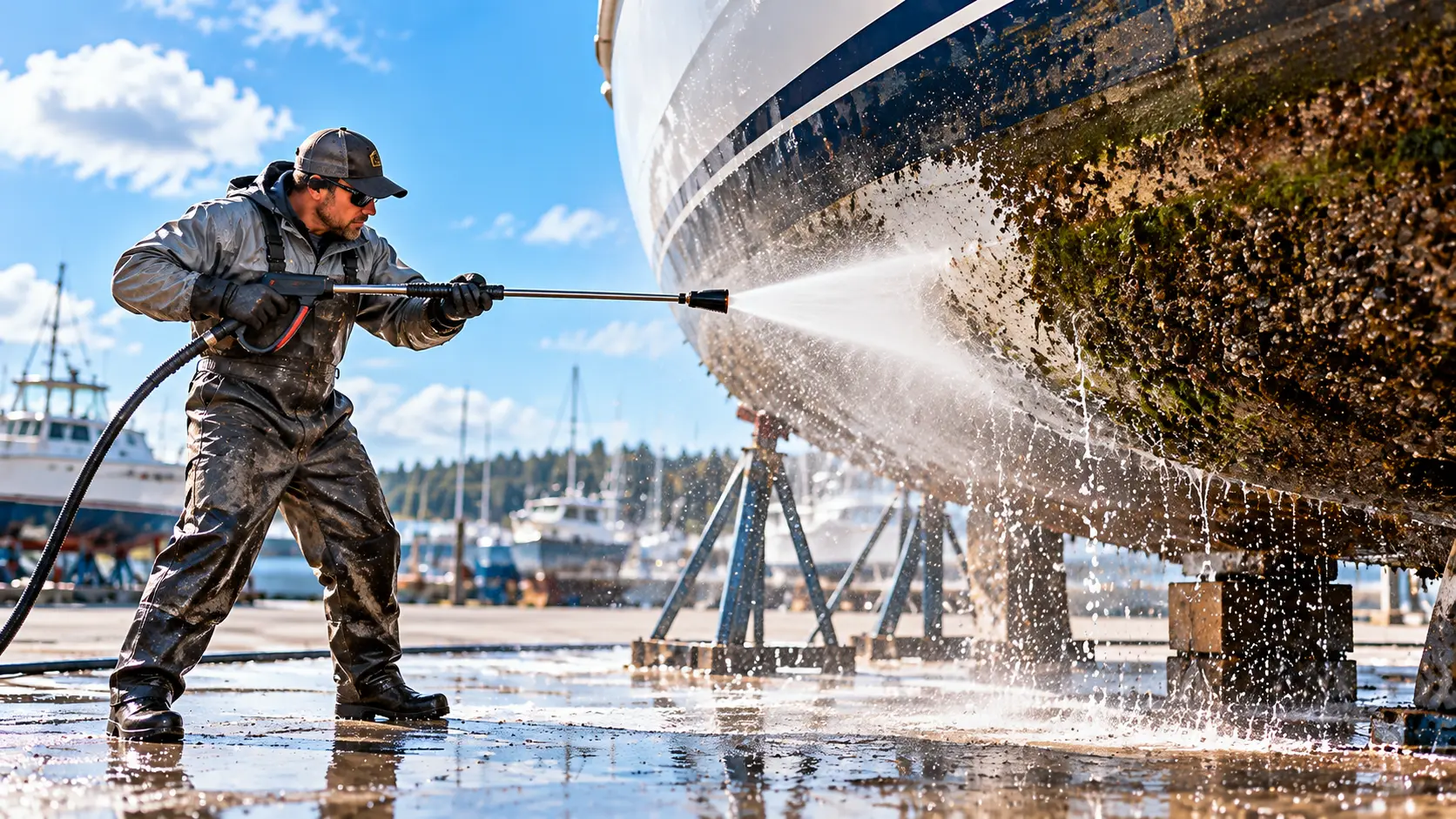 Boat Bottom Cleaning