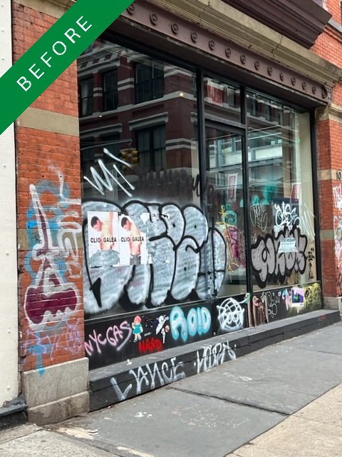 Graffiti Removal before 8