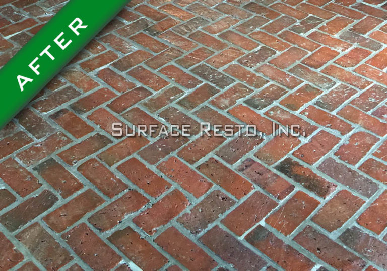 paint removal from brick after Surface Resto