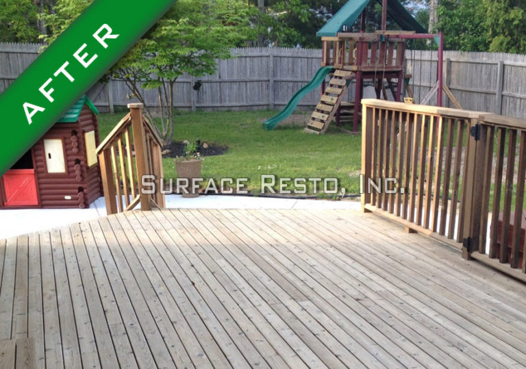 wood deck restore after Surface Resto